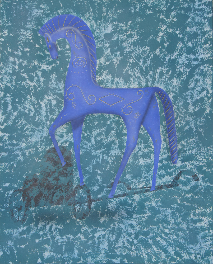Cavallo Libero | 2016 acrylic On Canvas 80x80 Cm
