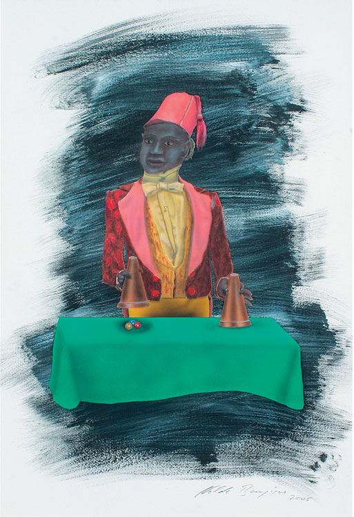 The Trickster | 2005 acrylic on paper 85x65 cm